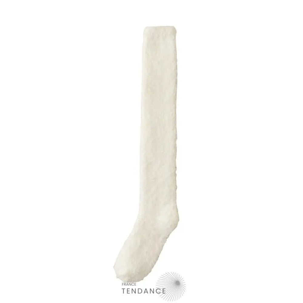 Chaussettes Montantes Chaudes & Sexy En Éponge Blanc / 35-42 Chaussettes-Femme