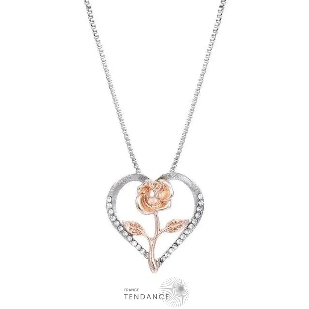 Collier En Forme De Rose | France-Tendance
