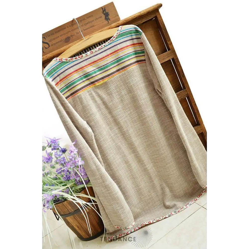 Long Chandail Patchwork | France-Tendance