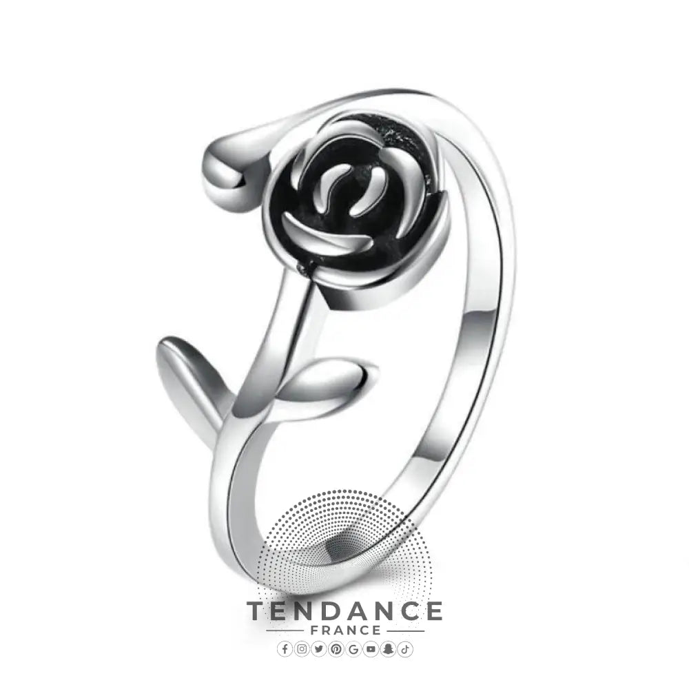 Bague Certie D’une Rose Noire | France-Tendance