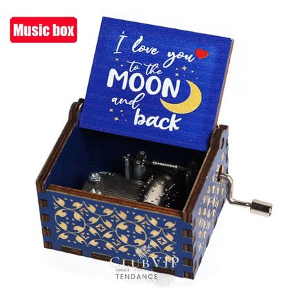 Boîtes à Musique En Bois Naturel | Cinéma Mangas Jeux Vidéos