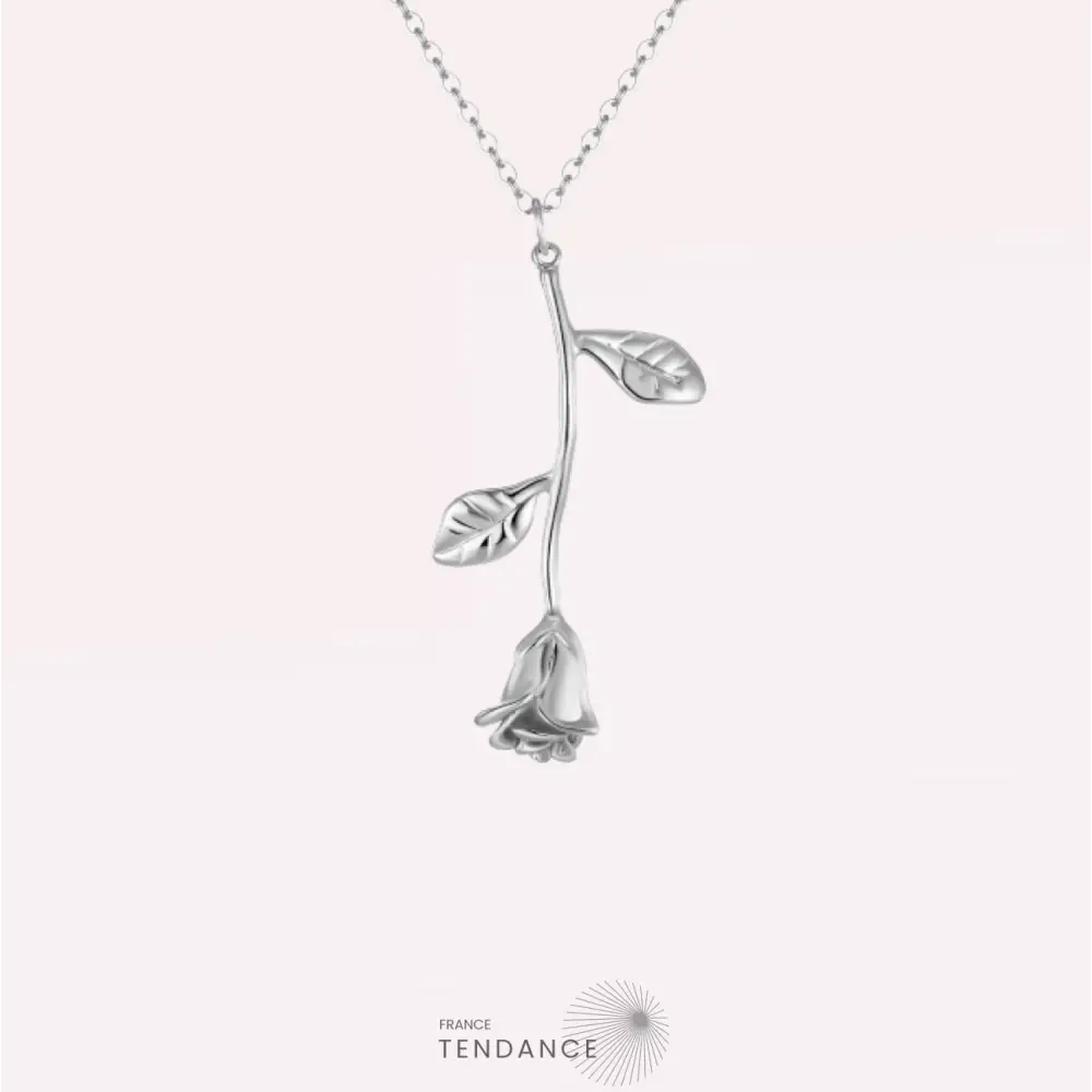 Collier Rose éternelle Fleur Dorée | France-Tendance