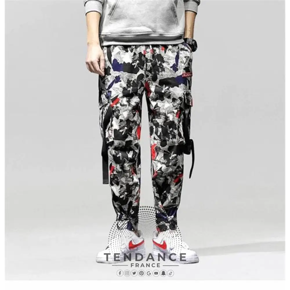 Ryland Camouflage Hip Hop Jogger Pants | France-Tendance