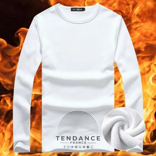 T-shirt Velouté à Manches Longues | France-Tendance