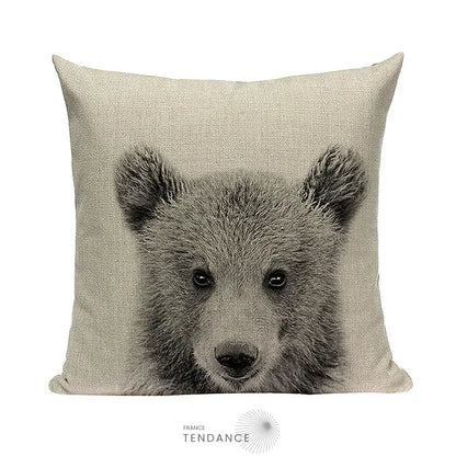 Taie De Coussin Décorative 45x45 - Série Bébés Animaux |